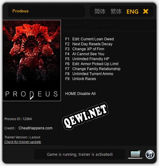 Prodeus: ТРЕЙНЕР И ЧИТЫ (V1.0.7)