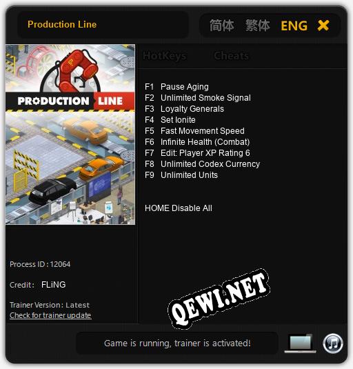 Трейнер для Production Line [v1.0.4]