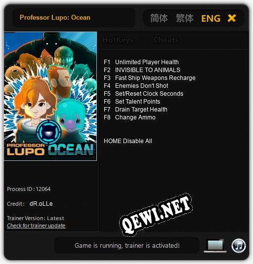 Professor Lupo: Ocean: Трейнер +8 [v1.4]
