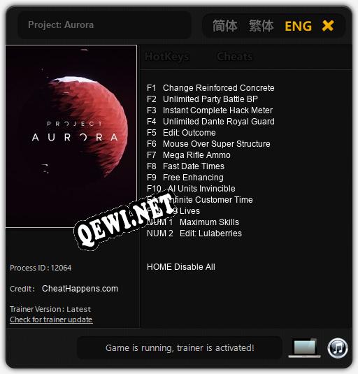 Project: Aurora: ТРЕЙНЕР И ЧИТЫ (V1.0.88)