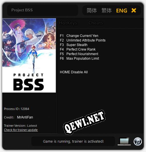 Project BSS: ТРЕЙНЕР И ЧИТЫ (V1.0.62)