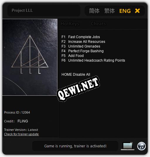 Project LLL: Трейнер +6 [v1.8]