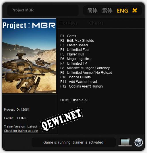Project MBR: Трейнер +12 [v1.7]