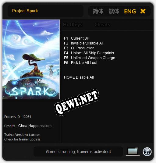 Project Spark: Трейнер +6 [v1.5]