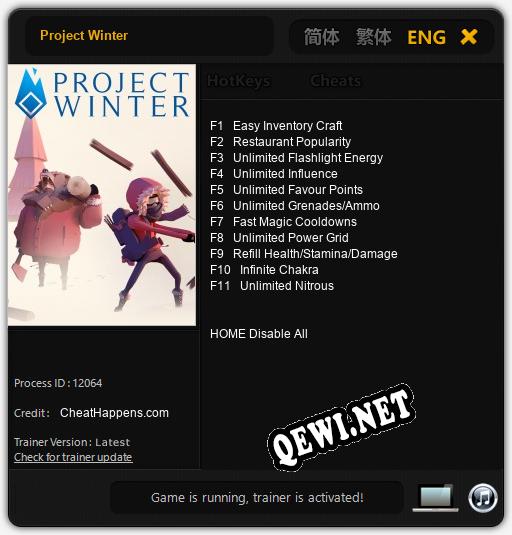 Project Winter: ТРЕЙНЕР И ЧИТЫ (V1.0.43)