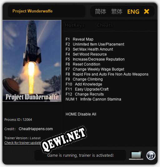 Project Wunderwaffe: Читы, Трейнер +13 [CheatHappens.com]