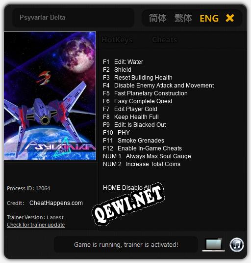Psyvariar Delta: ТРЕЙНЕР И ЧИТЫ (V1.0.52)