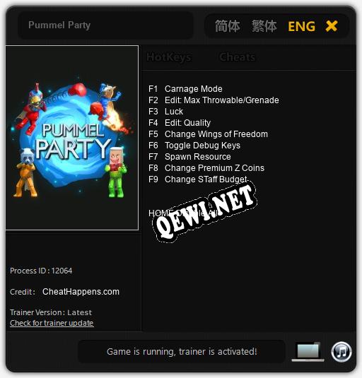 Pummel Party: Трейнер +9 [v1.3]