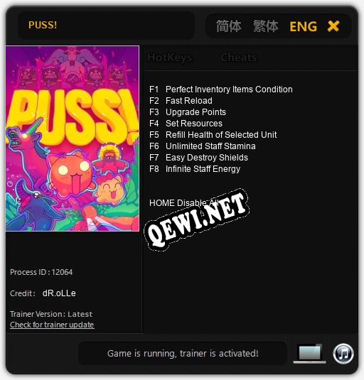 PUSS!: ТРЕЙНЕР И ЧИТЫ (V1.0.29)