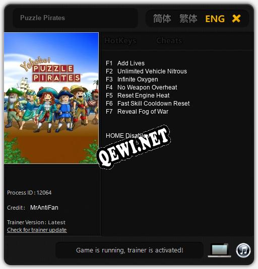 Puzzle Pirates: ТРЕЙНЕР И ЧИТЫ (V1.0.54)