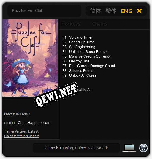 Puzzles For Clef: ТРЕЙНЕР И ЧИТЫ (V1.0.96)