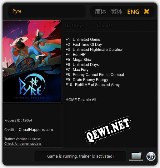 Трейнер для Pyre [v1.0.5]