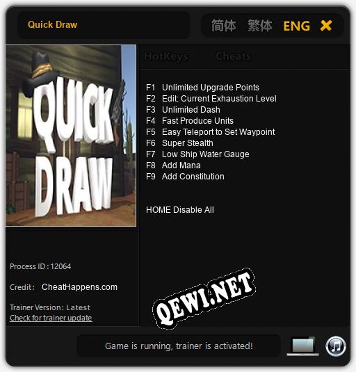 Quick Draw: ТРЕЙНЕР И ЧИТЫ (V1.0.61)