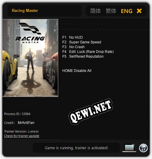 Racing Master: ТРЕЙНЕР И ЧИТЫ (V1.0.92)