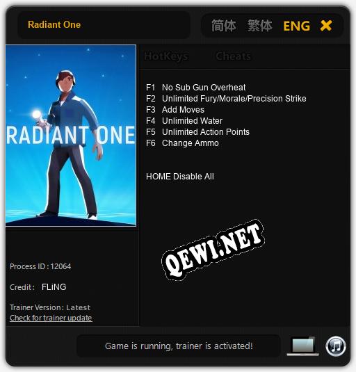 Radiant One: ТРЕЙНЕР И ЧИТЫ (V1.0.72)