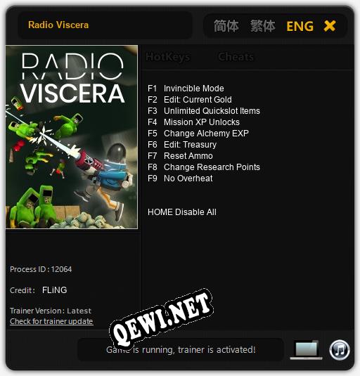 Radio Viscera: ТРЕЙНЕР И ЧИТЫ (V1.0.8)