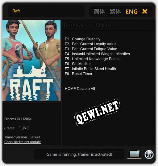 Raft: ТРЕЙНЕР И ЧИТЫ (V1.0.31)