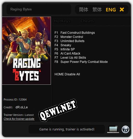 Raging Bytes: Трейнер +8 [v1.4]