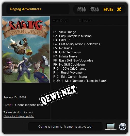 Ragtag Adventurers: ТРЕЙНЕР И ЧИТЫ (V1.0.34)