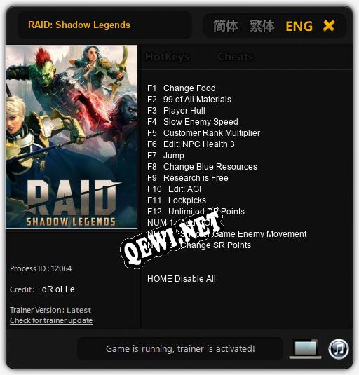 RAID: Shadow Legends: Трейнер +15 [v1.1]