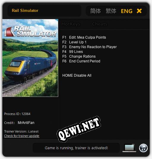 Rail Simulator: ТРЕЙНЕР И ЧИТЫ (V1.0.25)