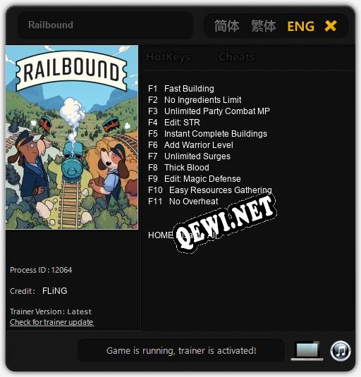 Railbound: Трейнер +11 [v1.6]