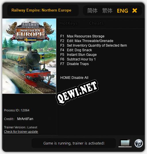 Railway Empire: Northern Europe: Читы, Трейнер +7 [MrAntiFan]