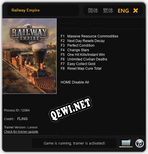 Railway Empire: ТРЕЙНЕР И ЧИТЫ (V1.0.98)