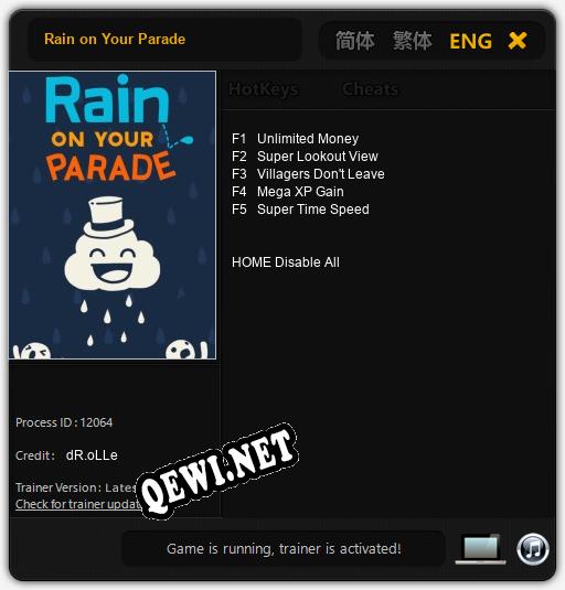 Rain on Your Parade: Трейнер +5 [v1.6]