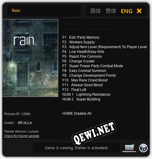 Rain: Читы, Трейнер +14 [dR.oLLe]