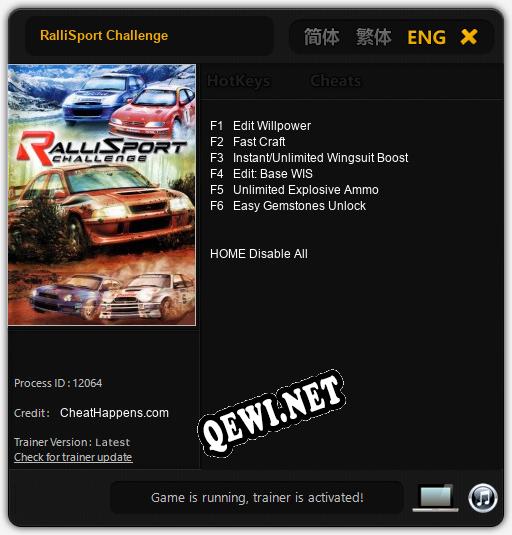 RalliSport Challenge: Читы, Трейнер +6 [CheatHappens.com]