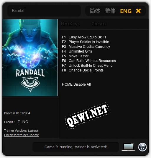 Трейнер для Randall [v1.0.1]