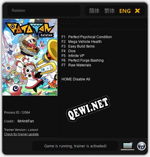 Ratatan: ТРЕЙНЕР И ЧИТЫ (V1.0.13)