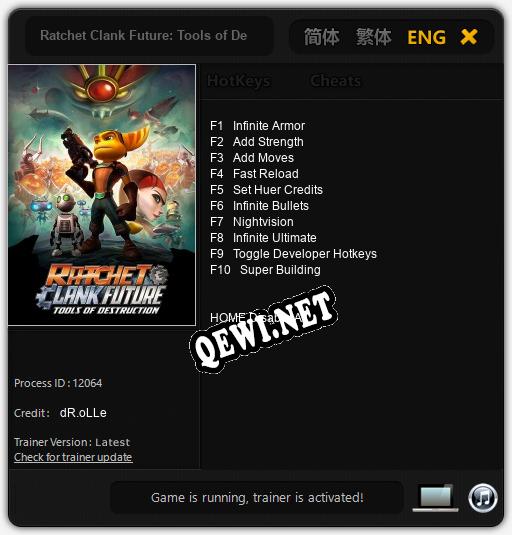 Ratchet Clank Future: Tools of Destruction: Трейнер +10 [v1.1]