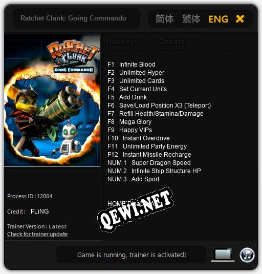 Ratchet Clank: Going Commando: Читы, Трейнер +15 [FLiNG]