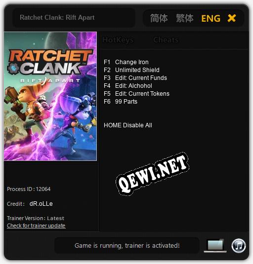 Ratchet Clank: Rift Apart: Читы, Трейнер +6 [dR.oLLe]
