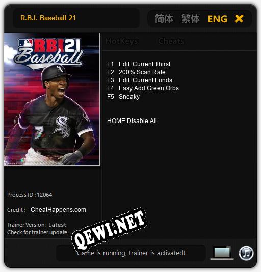 R.B.I. Baseball 21: ТРЕЙНЕР И ЧИТЫ (V1.0.83)