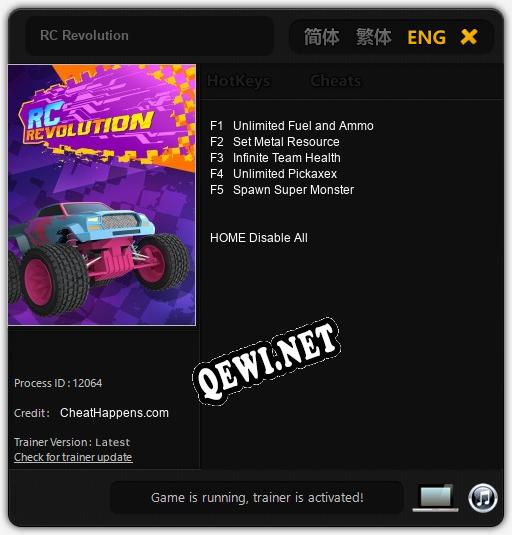 RC Revolution: Читы, Трейнер +5 [CheatHappens.com]