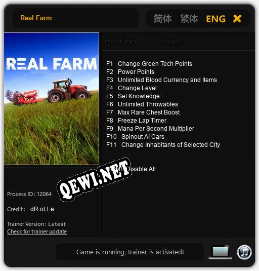 Real Farm: Читы, Трейнер +11 [dR.oLLe]