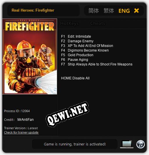 Трейнер для Real Heroes: Firefighter [v1.0.6]