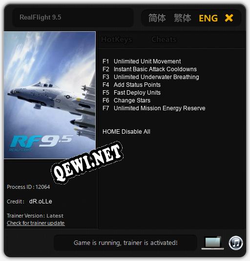 RealFlight 9.5: ТРЕЙНЕР И ЧИТЫ (V1.0.92)