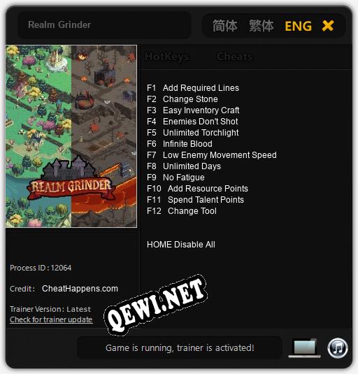 Realm Grinder: Трейнер +12 [v1.3]