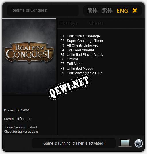 Realms of Conquest: Читы, Трейнер +9 [dR.oLLe]