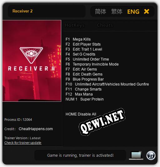 Receiver 2: Читы, Трейнер +13 [CheatHappens.com]