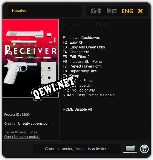 Receiver: ТРЕЙНЕР И ЧИТЫ (V1.0.36)