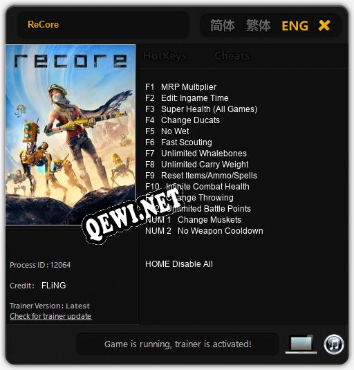 ReCore: Читы, Трейнер +14 [FLiNG]