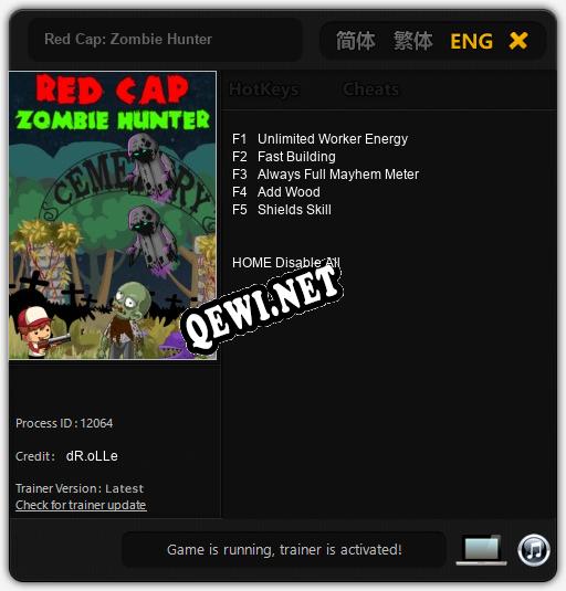 Red Cap: Zombie Hunter: Трейнер +5 [v1.4]