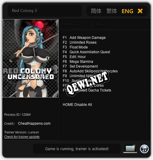 Red Colony 3: ТРЕЙНЕР И ЧИТЫ (V1.0.38)
