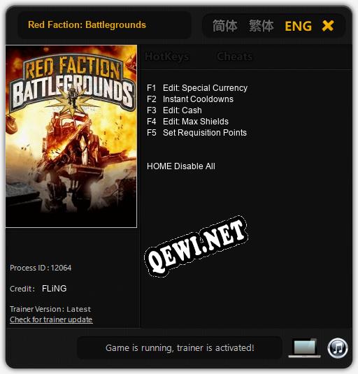 Red Faction: Battlegrounds: Читы, Трейнер +5 [FLiNG]