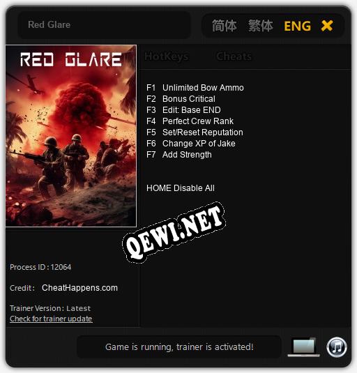 Red Glare: Читы, Трейнер +7 [CheatHappens.com]